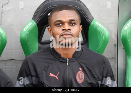 Reggio Emilia, Italia. 30th ago, 2022. Ritratto di Kalulu durante US Sassuolo vs AC Milan, calcio italiano Serie A match in Reggio Emilia, Italy, August 30 2022 Credit: Independent Photo Agency/Alamy Live News Foto Stock