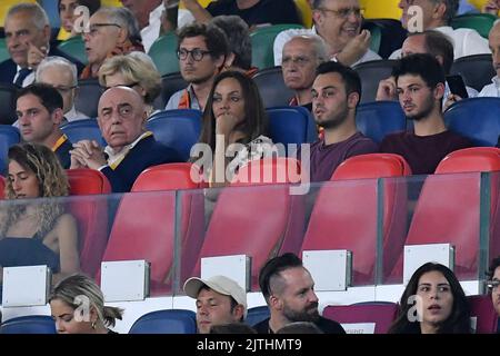 Roma, Italia. 30th ago, 2022. Adriano Galliani durante il calcio Serie A Match, Stadio Olimpico, AS Roma v Monza, 30th ago 2022 Photographer01 Credit: Independent Photo Agency/Alamy Live News Foto Stock