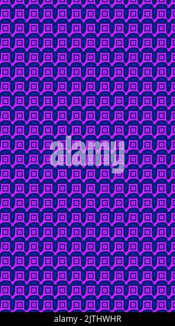 Texture decorativa realizzata in forme arrotondate curve e rettangolari, tonalità magenta - blu - viola Foto Stock