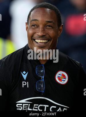 Sheffield, Inghilterra, 30th agosto 2022. Paul Ince manager di Reading durante la partita del Campionato Sky Bet a Bramall Lane, Sheffield. L'immagine di credito dovrebbe essere: Andrew Yates / Sportimage Foto Stock