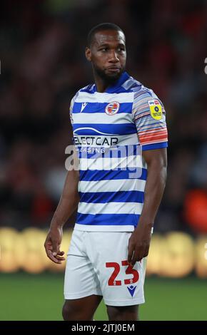 Sheffield, Inghilterra, 30th agosto 2022. Junior Hoilett di Reading durante la partita del campionato Sky Bet a Bramall Lane, Sheffield. L'immagine di credito dovrebbe essere: Simon Bellis / Sportimage Foto Stock