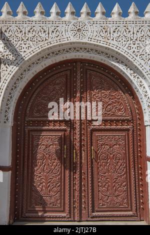 Porta principale al Tayebat museo Jeddah Arabia Saudita 1 Foto Stock