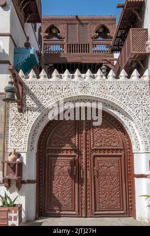 Porta principale al Tayebat museo Jeddah Arabia Saudita Foto Stock