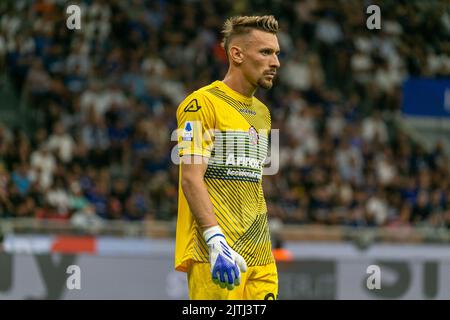 Milano, Italia - agosto 30 2022 - Serie a Inter-Cremonese - cremonese radu ionut Foto Stock