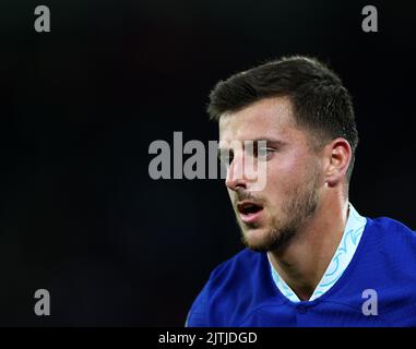 Southampton, Inghilterra, 30th agosto 2022. Mason Mount of Chelsea durante la partita della Premier League al St Mary's Stadium, Southampton. Il credito di foto dovrebbe essere: David Klein / Sportimage Foto Stock