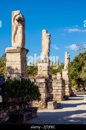 L'ingresso al Odeon di Agrippa, antica Agora, Atene, Attica, Grecia Foto Stock