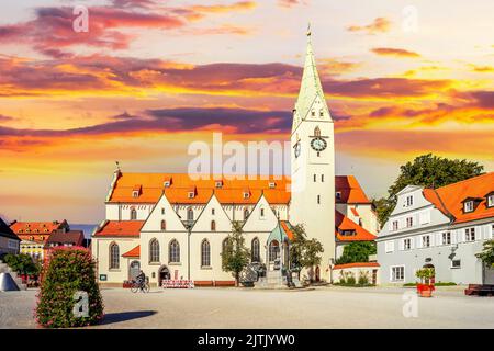 Piazza San Mang, Kempten, Germania Foto Stock