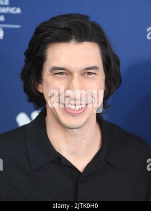 Venezia, Italia. 31st ago, 2022. L'attore americano Adam driver partecipa al bando fotografico per White Noise al 79th Venice Film Festival, Italia, mercoledì 31 agosto 2022. Foto di Rune Hellestad/ Credit: UPI/Alamy Live News Foto Stock