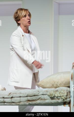 Madrid, Spagna. 31st ago, 2022. Ana Labordeta si esibisce durante la presentazione di 'Adictos' al Teatro Reina Victoria di Madrid. Credit: SOPA Images Limited/Alamy Live News Foto Stock