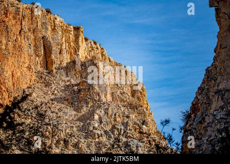 Il canyon si trova nella natura cipriota Foto Stock