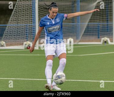 Leek Town Ladies v Northampton Town Women - fa Womens National League Division One Midlands - 28 agosto 2022 Leek, Regno Unito:Cassie Hyde of Leek Foto Stock