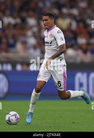 Milano, Italia, 30th agosto 2022. Charles Pickel del Cremonese americano durante la Serie A match a Giuseppe Meazza, Milano. L'immagine di credito dovrebbe essere: Jonathan Moskrop / Sportimage Foto Stock