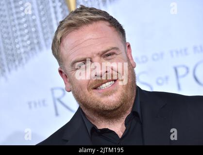 Owain Arthur arriva a 'The Lord of the Rings: The Rings of Power' la prima di Los Angeles si è tenuta presso i Culver Studios di Culver City, CA il 15 agosto 2022. © OConnor / AFF-USA.com Foto Stock