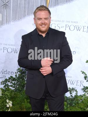 Owain Arthur arriva a 'The Lord of the Rings: The Rings of Power' la prima di Los Angeles si è tenuta presso i Culver Studios di Culver City, CA il 15 agosto 2022. © OConnor / AFF-USA.com Foto Stock