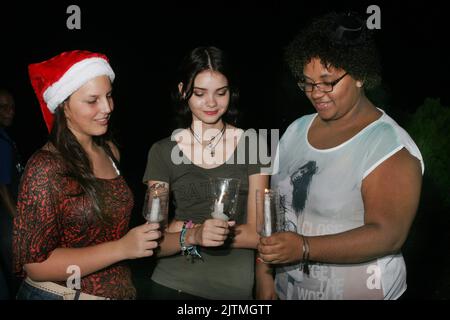 Carols di Candle Light al Residence Barbados del primo Ministro Foto Stock