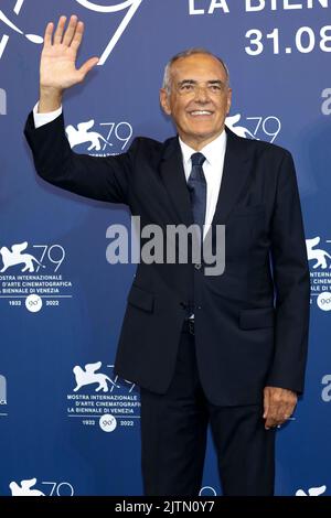 Venezia, Italia, 31 agosto 2022. Alberto Barbera partecipa alla giuria fotocall durante il 79th° Festival Internazionale del Cinema di Venezia al Palazzo del Casino del Lido di Venezia, il 31 agosto 2022. Foto Stock