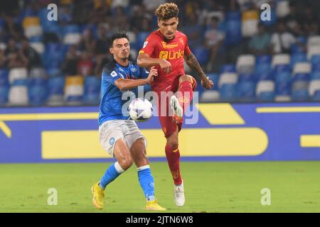 Napoli, Italia. 31st ago, 2022. Durante la Serie Una partita tra SSC Napoli e US Lecce allo stadio Diego Armando Maradona (Foto Agostino Gemito) Credit: Independent Photo Agency/Alamy Live News Foto Stock