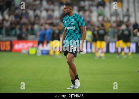 Torino, Italia. 31st ago, 2022. Bremer della Juventus FC durante la Serie a italiana, partita di calcio tra Juventus FC e Spezia Calcio il 31 agosto 2022 allo stadio Allianz di Torino. Photo Nderim Kaceli Credit: Independent Photo Agency/Alamy Live News Foto Stock