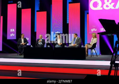 Berlino, Germania. 31st ago, 2022. Conferenza stampa Bosch durante l'IFA 2022 Berlino. (Foto di Beata Siewicz/Pacific Press) Credit: Pacific Press Media Production Corp./Alamy Live News Foto Stock