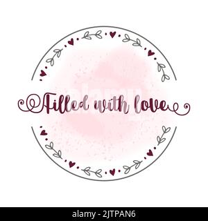 Grazie adesivo rotondo per la confezione. Illustrazione Vettoriale