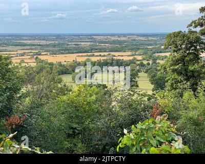 BATTAGLIA DI EDGEHILL, Warwickshire, Inghilterra, domenica 23 ottobre 1642. Vista sul sito. Foto: Tony Gale Foto Stock