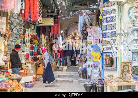 Berg Sion und Klagemauer a Gerusalemme Israele Foto Stock