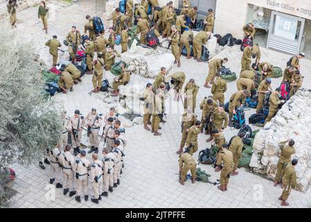 Berg Sion und Klagemauer a Gerusalemme Israele Foto Stock