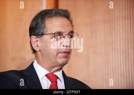 Julian le Grand Speaking al King's Fund Breakfast discussioni 28/07/10 Foto Stock