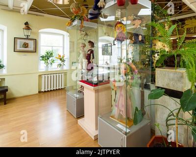 Yoshkar-Ola, Russia - 26 agosto 2022: Sala del museo della storia della città di Yoshkar-Ola . Il museo è stato fondato nel 1996 Foto Stock