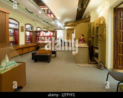 Yoshkar-Ola, Russia - 26 agosto 2022: All'interno del museo della storia della città di Yoshkar-Ola . Il museo è stato fondato nel 1996 Foto Stock