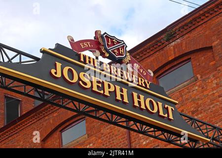 Joseph Holt Derby Brewery, Empire Street, Cheetham Hill, Manchester, Inghilterra, Regno Unito, M3 1JD Foto Stock