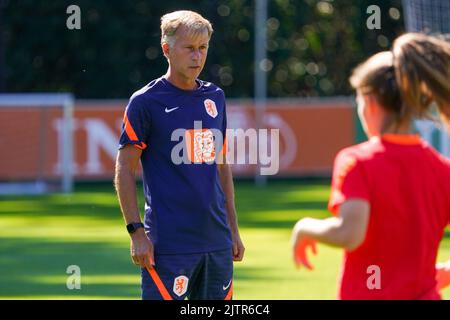 ZEIST, - 1 SETTEMBRE: Allenatore Andries Jonker dei Paesi Bassi durante una sessione di addestramento dei Paesi Bassi al campus di KNVB il 1 settembre 2022 a Zeist, . (Foto di René Nijhuis/Orange Pictures) Foto Stock