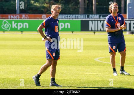 ZEIST, - 1 SETTEMBRE: Allenatore Andries Jonker dei Paesi Bassi durante una sessione di addestramento dei Paesi Bassi al campus di KNVB il 1 settembre 2022 a Zeist, . (Foto di René Nijhuis/Orange Pictures) Foto Stock