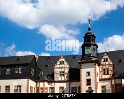 Schloss Weilburg a Weilburg (Assia/Germania) – cortile interno Foto Stock