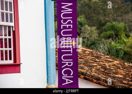 museo della liturgia, Tiradentes, Minas Gerais, Brasile - 25 luglio 2014: museo della liturgia, uno dei principali luoghi turistici della città di Tiradentes in min Foto Stock