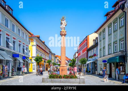 Città storica di Murnau am Staffelsee, Germania Foto Stock