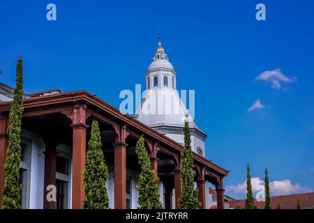 Bella vista aerea di Plaza Cayala a Città del Guatemala Foto Stock