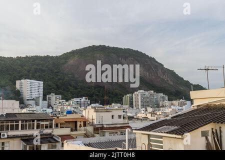 Vista del quartiere Copacabana a Rio de Janeiro Brasile. Foto Stock