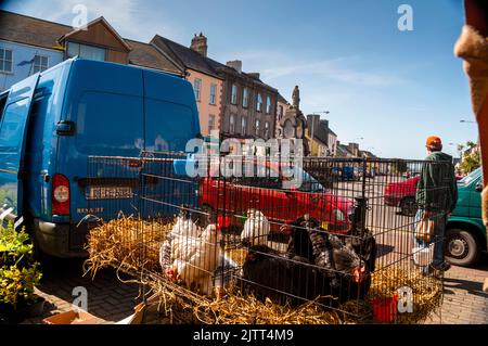 Mercato agricolo a Kilrush, Irlanda. Foto Stock