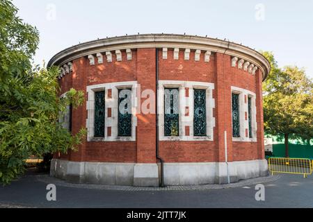 Rotherhithe Tunnel albero di ventilazione 3 nel King Edward VII Memorial Park, Tower Hamlets. Foto Stock