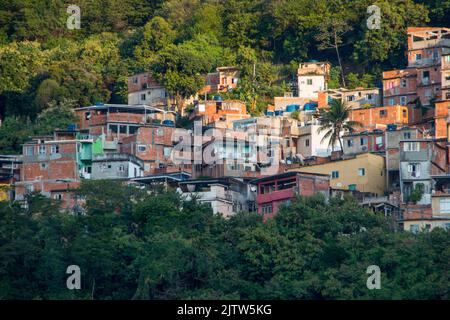 Slum di Tabajara a rio de janeiro. Foto Stock