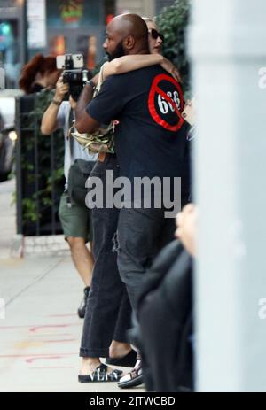 New York, NY, Stati Uniti. 01st Set, 2022. Gigi Hadid ha visto camminare intorno Soho a New York il 01 settembre 2022. Credit: RW/Media Punch/Alamy Live News Foto Stock