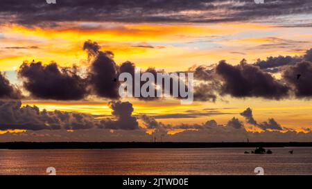 Una bella alba su Cape Canaveral Foto Stock