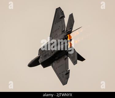 L'incredibile F-22 Raptor al Stuart Air Show Foto Stock