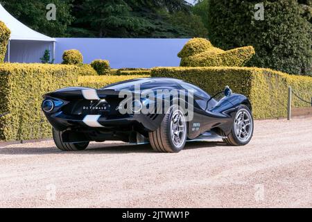 De Tomaso P72 a Salon Prive Concours a Blenheim Palace Oxfordshire UK Foto Stock