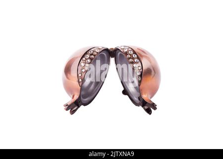 Souvenir di melograno metallico con pietre per il Capodanno ebraico, Rosh Hashanah Foto Stock