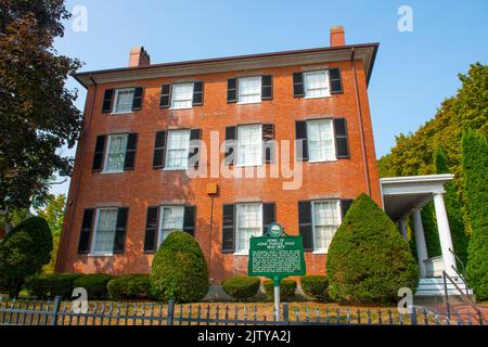 John Hale House è un edificio storico al 46 di Locust Street, nel centro di dover, New Hampshire NH, USA. Ora questo edificio è il Woodman Museum. Foto Stock