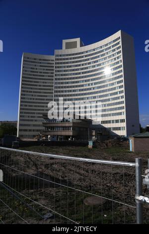 Amburgo, Germania, grattacielo Euler-Hermes poco prima della demolizione Foto Stock