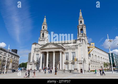 Leeds Civic Hall, Millenium Square, Leeds, West Yorkshire, Regno Unito. Foto Stock