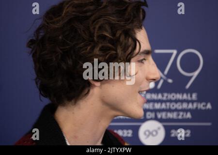 Timothee Chalamet partecipa alla fotocall di 'ossa e tutti' al 79th° Festival Internazionale del Cinema di Venezia, il 02 settembre 2022 a Venezia. Â Foto: Cinzia Camela. Foto Stock